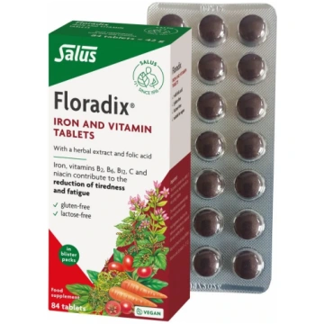 Floradix dzelzs, 84 tabletes