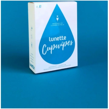 Lunette salvetes menstruālās piltuves tīrīšanai, 1