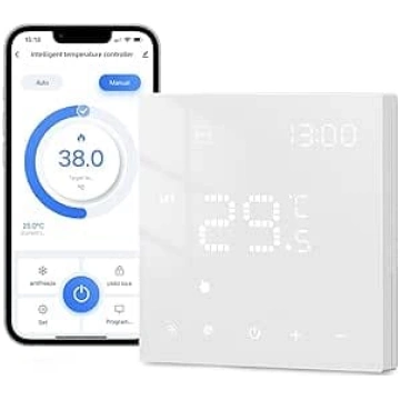 Vieds WiFi termostats ūdens grīdas apsildes un gāz