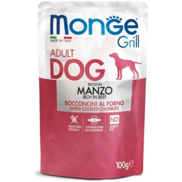 Monge Grill Dog Pouches konservi suņiem ar Liellop