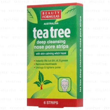 Beauty Formulas Tea Tree deguna poru attīroši plāk