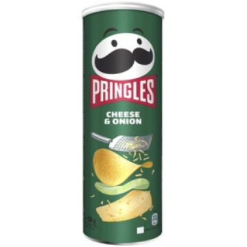PRINGLES ar sieru un sīpoliem, 165g_(8 kastes rind