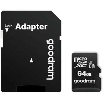 Goodram 64GB microSDXC class 10 UHS I + Adapter |