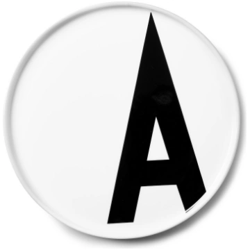 Šķīvis AJ burts T porcelāna Design Letters