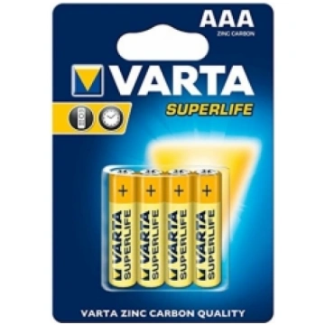 Baterijas Varta AAA SuperLife Zinc Carbon 4 Pack 4