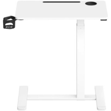 Gultas galds 70x40x65-102 cm Balts regulējama augs
