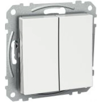 2 Switch, Exxact, mechanism with fixing frame, 1-p