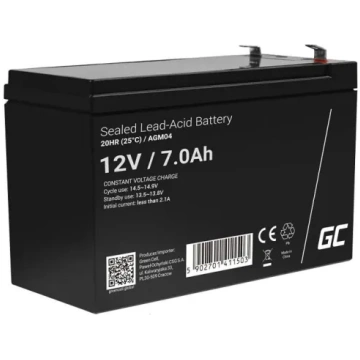 Green Cell Rechargeable battery AGM 12V 7Ah Mainte