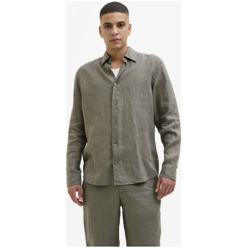 JACK&JONES - Vīriešu klasiskais krekls, 100% lins 