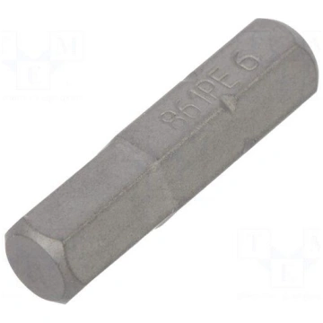 Screwdriver bit | hex key | HEX 6mm | 1/4" | Overa