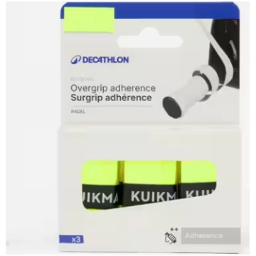 Lipīgs padel tenisa overgrips, dzeltens KUIKMA