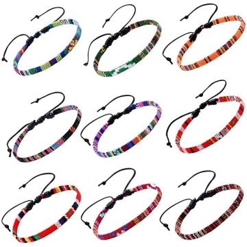 NMBCH Anklets, krāsains pīts virves komplekts, 9 g