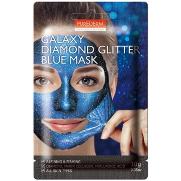 PUREDERM Galaxy Diamond Glitter Blue Mask 10g