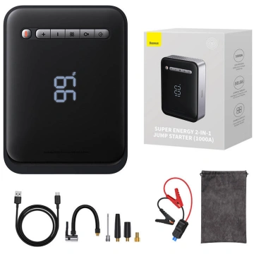 Powerbank / Starteris + kompresors 2in1 Baseus Sup