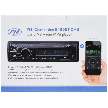 PNI Clementine 8480BT DAB/FM automobilinis MP3 gro
