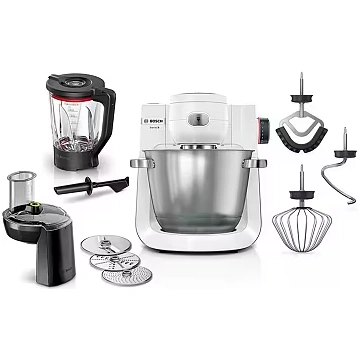 Bosch MUM6EW22 food processor (white/stainless ste