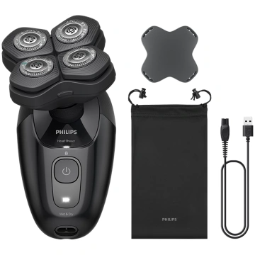 Philips Head Shaver Pro 5000 Series, melna - Skuve