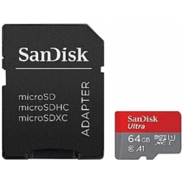 SANDISK Ultra microSDXC 64GB + SD Adapter 140MB/s 