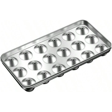 Ice Hockey Mould Stainless Steel Round Ice Grid Bo