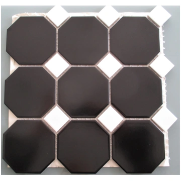 Octagon Black Dot White | Salons Objekts