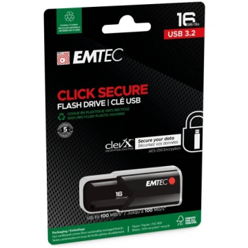 USB flash Emtec USB3.2 Click Secure B120 16GB T-ML