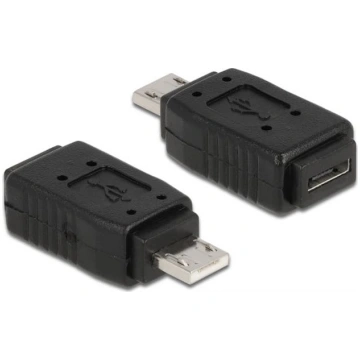 Delock Adapter USB micro-A+B female to USB micro A