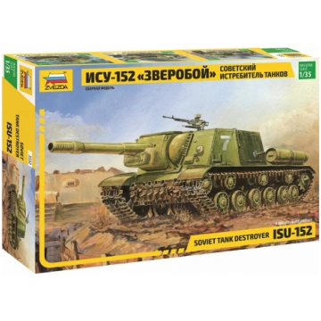 Zvezda SP Gun ISU-152 (3532) līmējams modelis Z 35