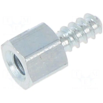 Screwed spacer sleeve | 5mm | Int.thread: M3 | Ext