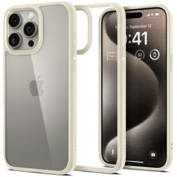 Spigen Crystal Hybrid mute beige - iPhone 15 Pro M