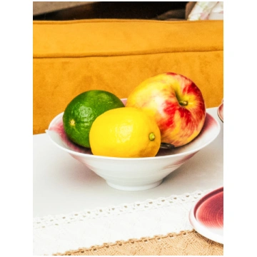 Garnet Blush Pouring Bowl, Single Spout Noon & Moo