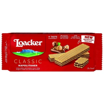 Vafeles - Loacker Classic Vanille, 90 g