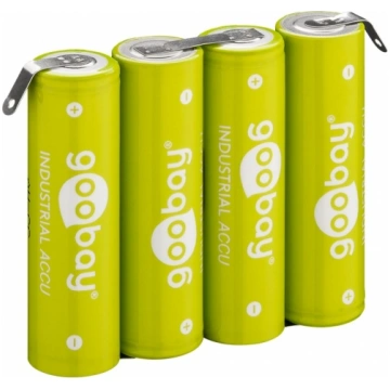 Goobay 4x AA (Mignon) - 2100 mAh, green - Solder t