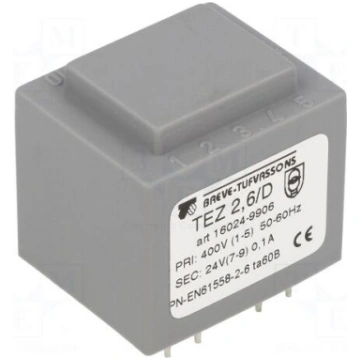 Transformer: encapsulated | 2.5VA | 400VAC | 24V |