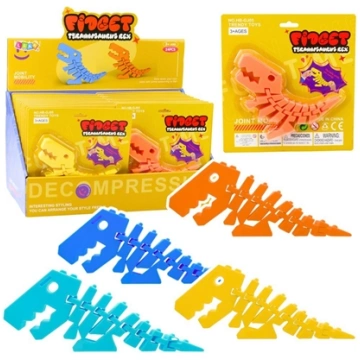 LeanToys Dinozaur Puzzle Fidget 3D Ukadanka Elasty