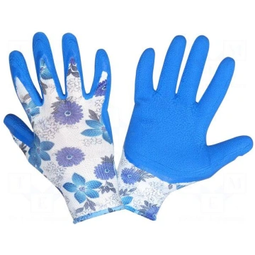 Protective gloves | Size: 7 | violet | latex,polye
