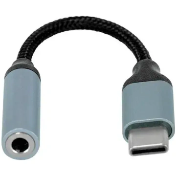 Beline Adapter USB-C|Jack 3,5mm szary|gray DAC Sam