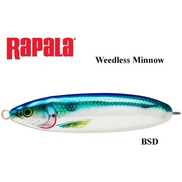 Vizulis šūpojošais Rapala Weedless Minnow BSD 15 g