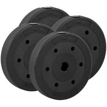 Set of bitumen weights 4x5kg, hole 31mm, REBEL ACT