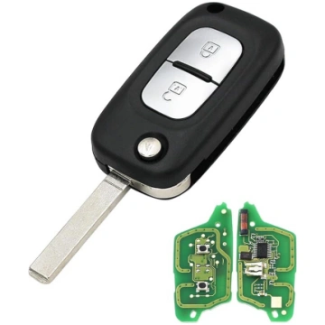 2 pogas 433 MHz salokāmās automašīnas atslēgas pul