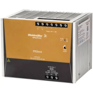 Weidmüller PRO ECO3 960W 24V 40A trīsfāžu impulsu 