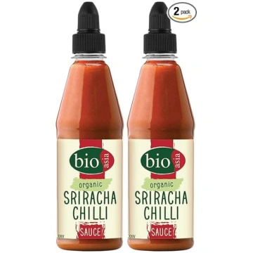BIOASIA bioloģiskā Sriracha čili mērce, dedzinoši