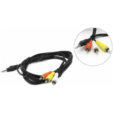 CABLE AUDIO 3.5MM 4PIN TO 3RCA/AV 2M CCA-4P2R-2M G