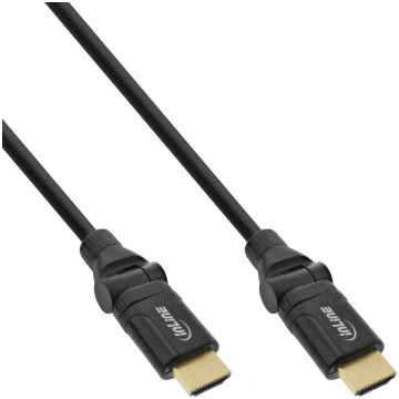InLine High Speed HDMI rotējošs kabelis ar Etherne