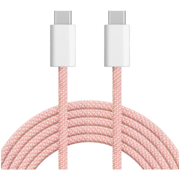 60W USB Type C - USB Type C kabelis 1m rozā Kruger