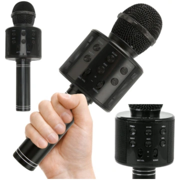Bezvadu karaoke mikrofons ar Bluetooth skaļruni un