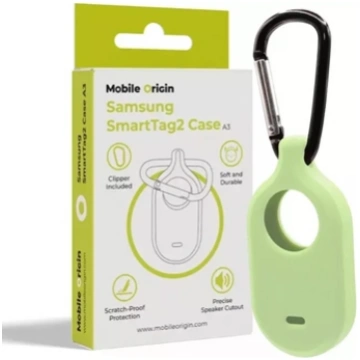 Mobile Origin Samsung SmartTag2 Case, fosfor green