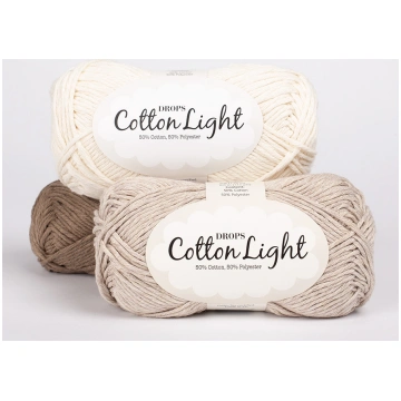 DROPS Cotton Light dzija - kokvilnas dzija adīšana