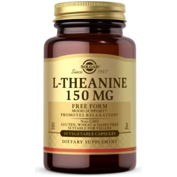 SOLGAR L-teanīns - L-teanīns 150 mg (60 kapsulas)