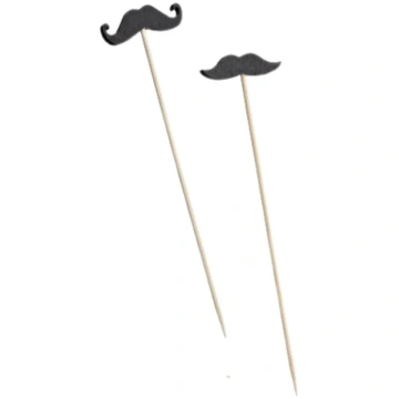 Spiedi in Bamboo Mustache Cm. 12 Pz. 100 LEONE S.R