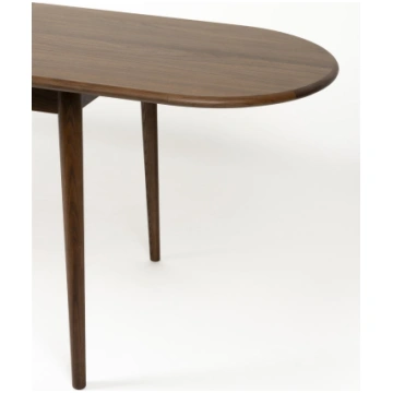 Table Twist Oval Walnut Zuiver, DUTCH BONE, White